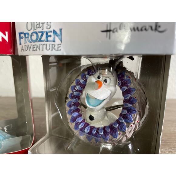 Hallmark Disney Frozen & Olafâs Frozen Adventure Christmas Ornaments Set - Picture 3 of 11